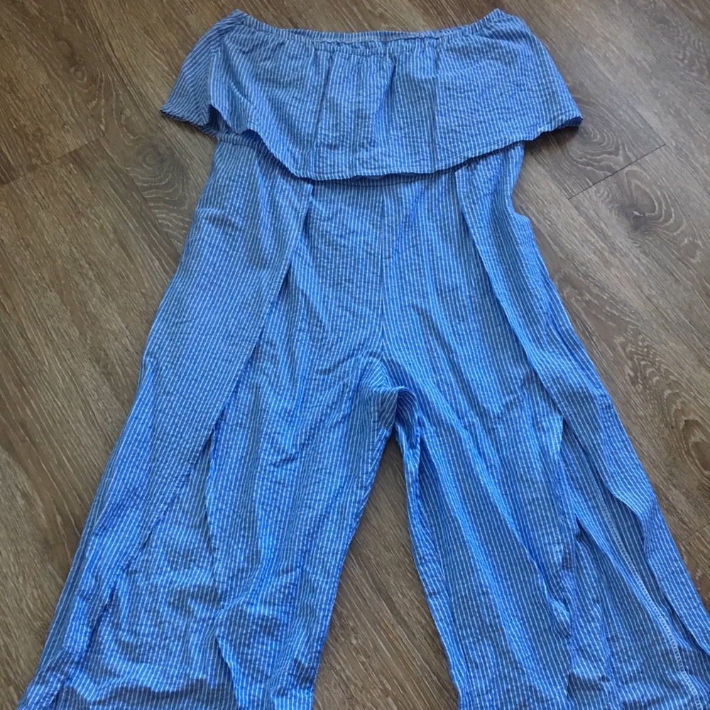 Off Shoulder Jumper with Open Slits in Legs